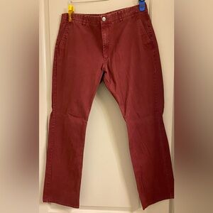 Bonobos 40x34 Maple Red Crimson Chinos Straight Leg Pants